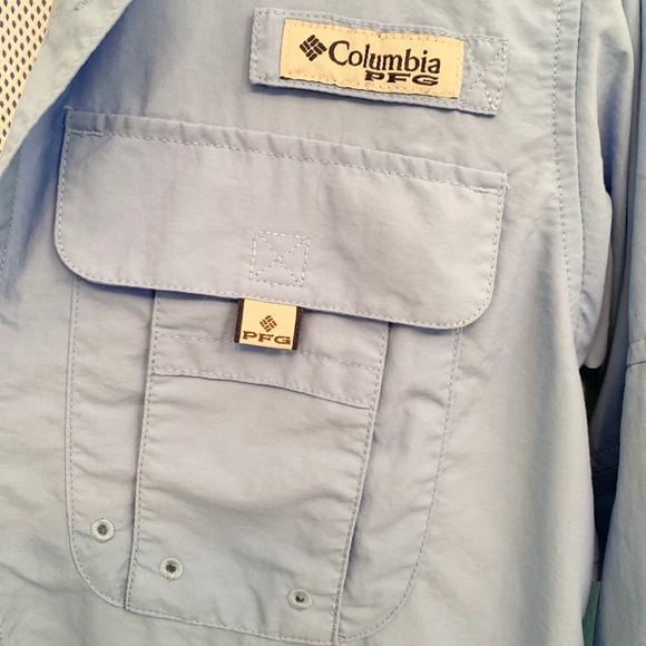 Columbia Blue PFG Bahama Long-Sleeve Shirt M - Picture 8 of 10